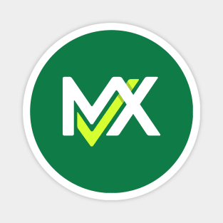 MX logo (white) Magnet